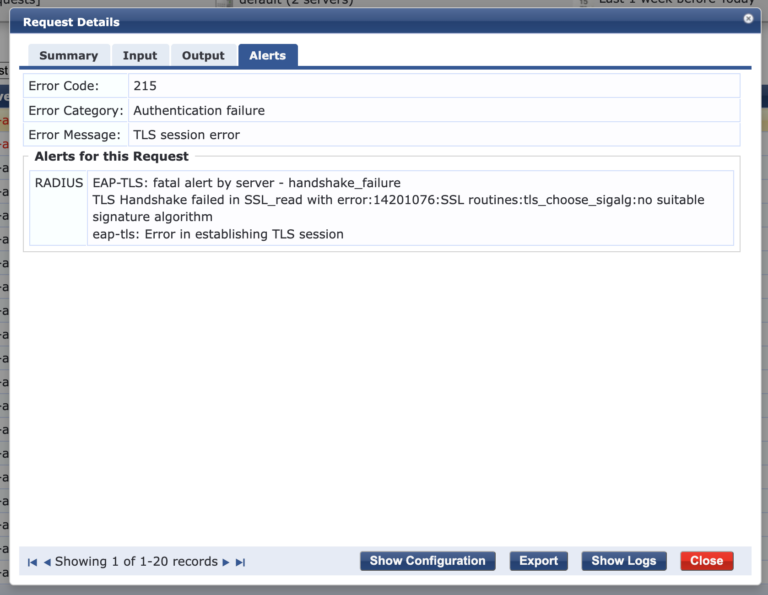 ClearPass 6.12 EAP-TLS Authentication Issues – “No Suitable Signature ...